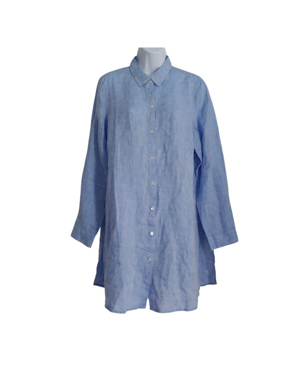J. Jill Love Linen Coastal Shirt Dress Grandma Coastal Capsule Travel Vacation M
